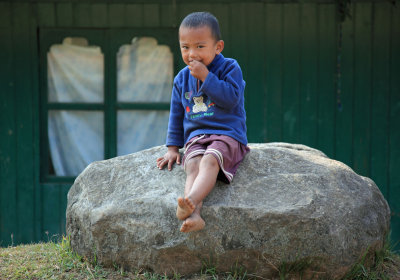 Farm boy, Punakha Chhu valley
