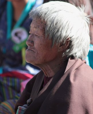 Old woman, Black-necked Crane Festival