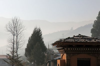 Misty sunrise in Thimpu