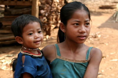 Alak girl and her brother