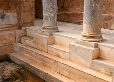 Marble steps, Hadrianic Baths