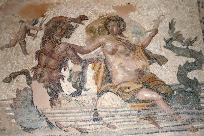 Mosaic at the villa