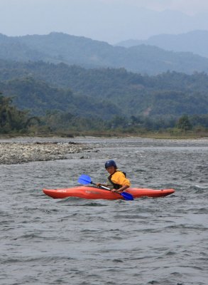 Cookie kayaking