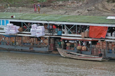 Typical Irrawaddy cargo boat