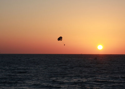 Parasailing off Sinquerim Beach