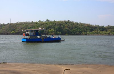 Terekhol River ferry