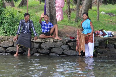 Life on the river bank