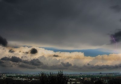 And here is the storm over Torino