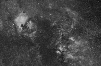 Northern Cygnus with NGC 7000