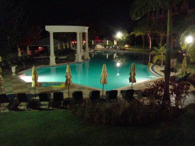 pool at night