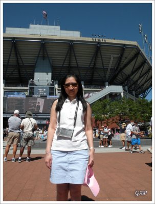Outside Arther Ashe Stadium