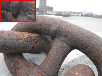 Just an anchor chain link until you get a closer look.