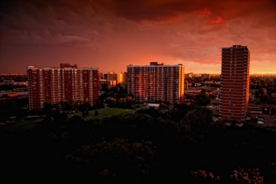 Sunset, Balcony View