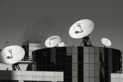 Satellite Dish Antennae, CBC Building, Toronto, Ontario