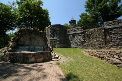 Fountain, Boldt Castle, Heart Island, Alexandria Bay, New York