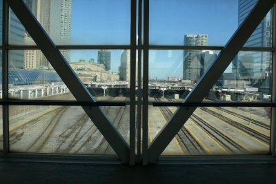 Tracks from Skywalk, CN Tower, Toronto, Ontario