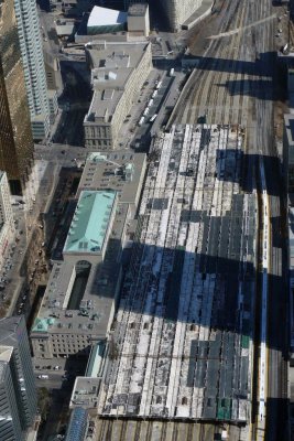 Union Station, Federal Office, Sony Centre From CN Tower, Toronto, Ontario