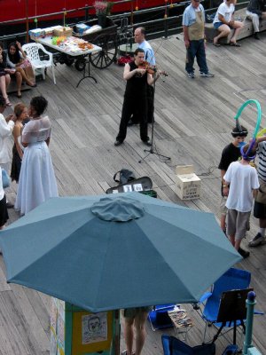 Musician, South Street Seaport (Fulton & South Streets), Pier 17, New York