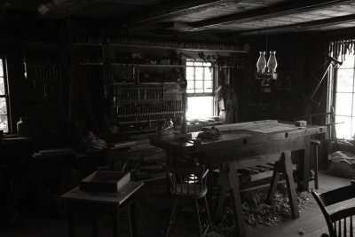 Inside The Cabinetmaker's Shop, Upper Canada Village, Morrisburg, Ontario