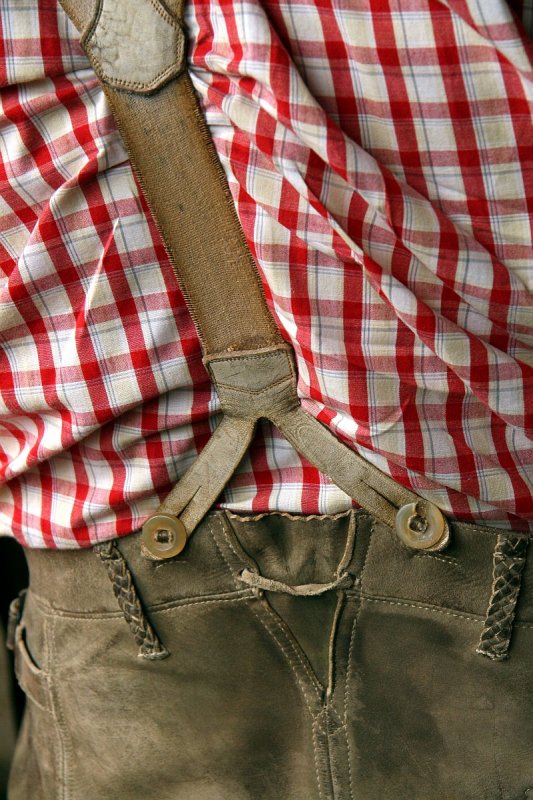 Real leather, real lederhosen :)