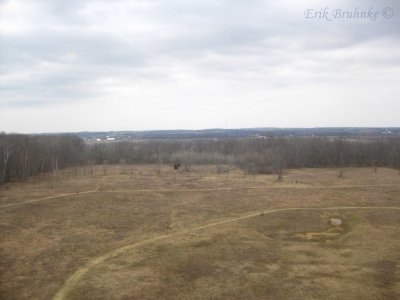 View from observation tower at Ledgeview Nature Center