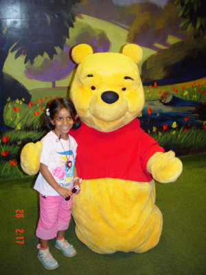 Uma the Happy Camper with Winne the Pooh