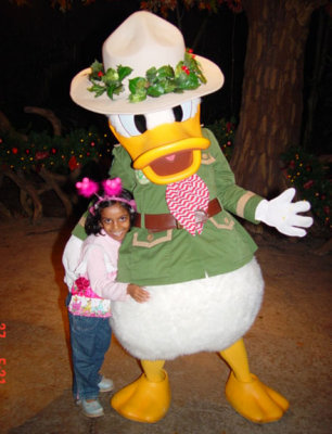 With Donald Duck