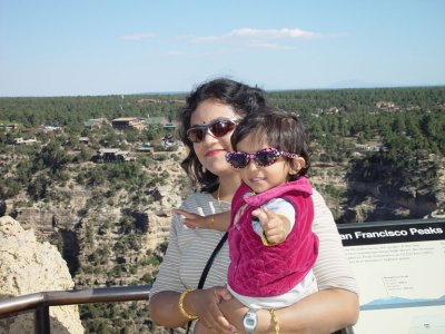 Uma and Mom at the Canyon