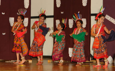Sambalpuri Group Performance at Durga Puja in Dallas.