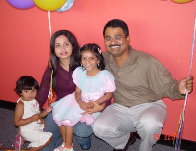 Uma with Anura, Uncle and Aunty.