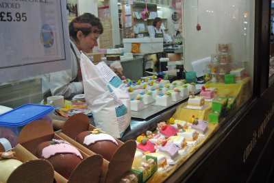 Goodies in the covered market.
