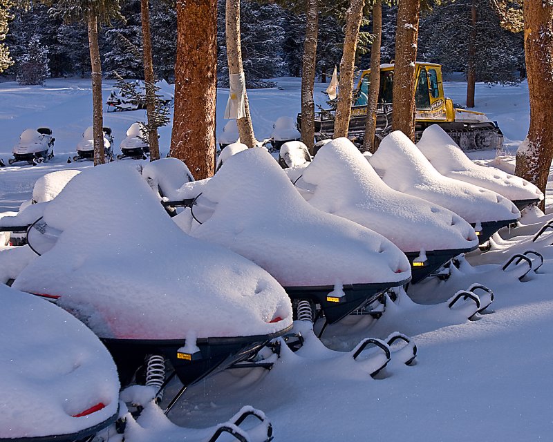 Snowmobiling