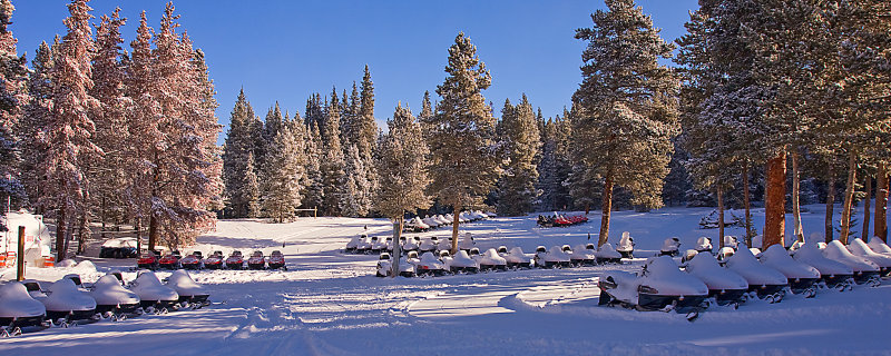 Snowmobiling
