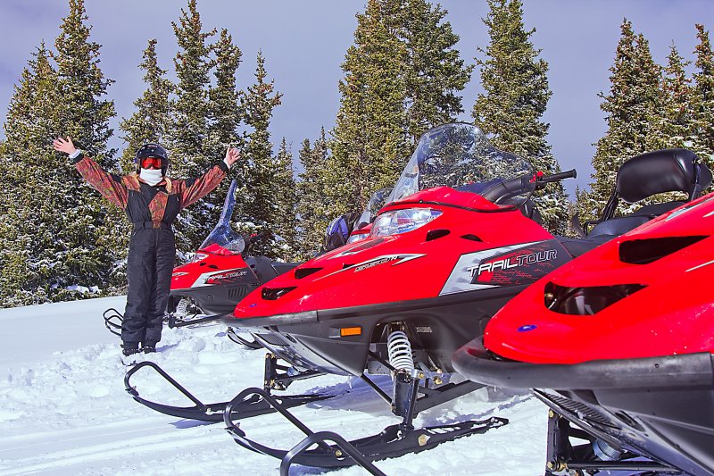 Snowmobiling