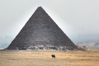 Pyramid with camel