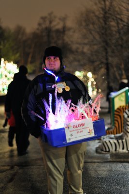 Man Selling Glow Sticks