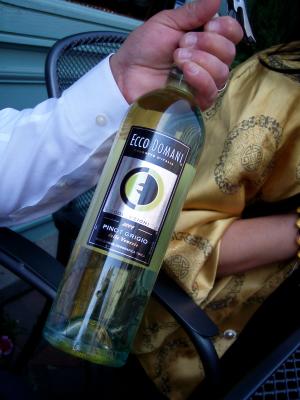 Ecco is the only wine in the house