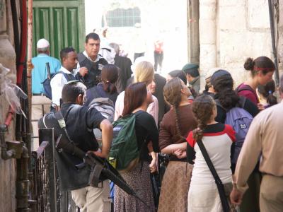 Waiting to see the mosques on the Temple mount