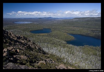 The lakes L-R: St Clair, Shadow, Forgotten