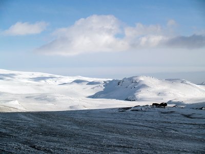 Horft  suaustur fr Fimmvruhlsi