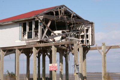 House Destroyed by Hurricane Ike