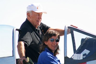 Chuck Yeager & Victoria Scott D'Angelo