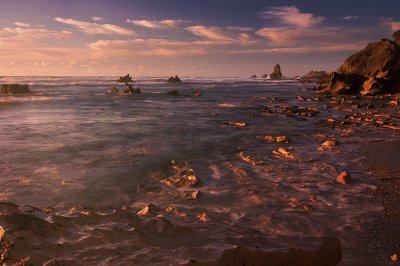 Last sunlight, West Coast, New Zealand