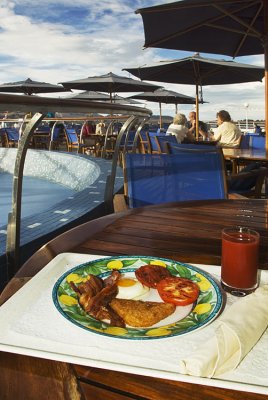 Breakfast on board