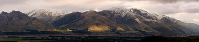 Early snow and late light, Hanmer, Canterbury