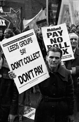 Poll Tax Demo Leeds England 1990