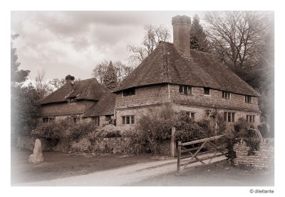 Old house - sepia