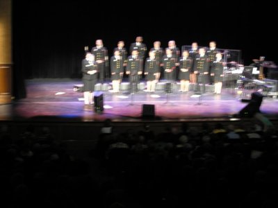 Blurred, but it is the Navy choir