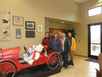 Bernice, Jan, Barbara & Dick visiting Senior Center