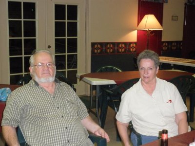 A small group of us had a private dinner party in club hse- Jerry & Jan
